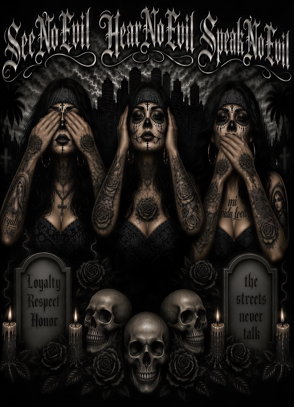 See No Evil, Hear No Evil, Speak No Evil - T-shirt